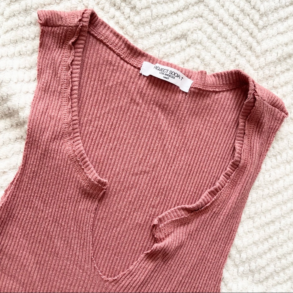 Project social T Pink Sleeveless Mini Popover Dress So Soft & Easy in size Small